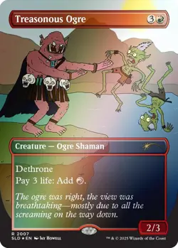 Treasonous Ogre (Rainbow Foil) R 2007 Foil NM Secret Lair Drop Series MTG M-04 - Image 1