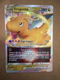 Dragonite VSTAR 050/078 Holo Pokemon GO Pokemon Card - Image 1