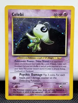 Celebi 3/64 Neo Revelation Holo Rare 2000 Eng Unlimited Pokemon Vintage (LP) - Image 1