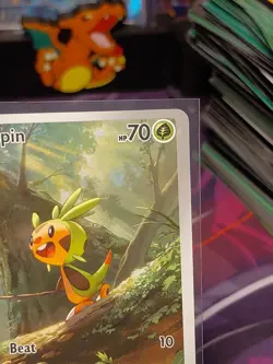 CHESPIN 087/086 HOLO ILLUSTRATION RARE CHAOS RISING POKEMON NEAR MINT - Image 3