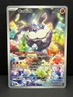 Carbink 242/217 Illustration Rare Ascended Heroes Pokemon Near Mint - Image 1