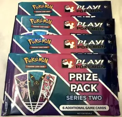 Pokemon 2022 Pokemon Play! Series Two 2 Prize Packs 4-Pack Bundle - Image 1