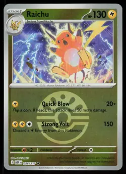 Raichu (Friend Ball) 056/217 Uncommon Ascended Heroes Pokemon Reverse Holo NM - Image 1