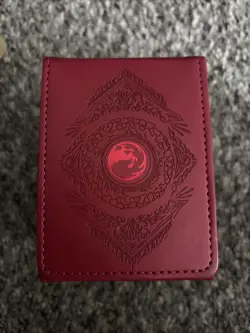 Ultra Pro Magic the Gathering Mythic Edition Leather Deck Box Alcove Flip Red - Image 1