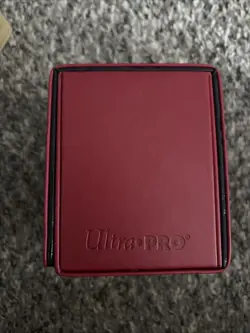 Ultra Pro Magic the Gathering Mythic Edition Leather Deck Box Alcove Flip Red - Image 2