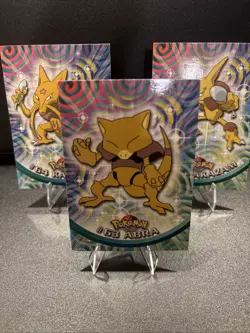 1999 Topps Pokemon Abra Kadabra Alakazam 63,64,65 - Image 2