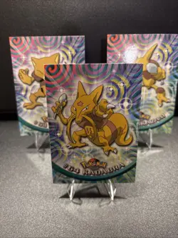 1999 Topps Pokemon Abra Kadabra Alakazam 63,64,65 - Image 3