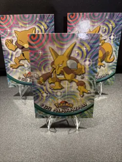 1999 Topps Pokemon Abra Kadabra Alakazam 63,64,65 - Image 4