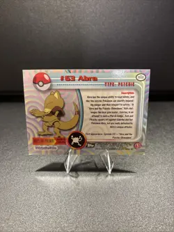 1999 Topps Pokemon Abra Kadabra Alakazam 63,64,65 - Image 5