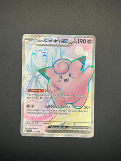 173/159 Lillie’s Clefairy EX Ultra Rare English NM Journey Together Pokemon TCG - Image 1