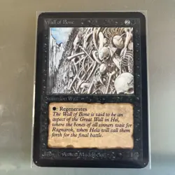 Wall of Bone Alpha Edition MTG LP - Image 1