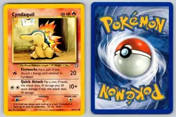 Cyndaquil 57/111 Unlimited Common Neo Genesis Pokemon Lightly Played - Image 3