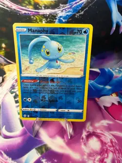 MANAPHY 024/072 SHINING FATES Reverse Holo Rare Pokemon - Image 1