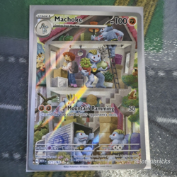 Pokemon TCG Machoke 177/165 SV 151 Illustration Rare Full Art Holo English - Image 1
