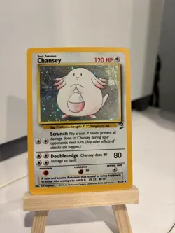 Chansey 003/130 Base Set 2 Holo Pokemon TCG Sugimori *MP* - Image 2