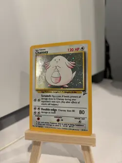 Chansey 003/130 Base Set 2 Holo Pokemon TCG Sugimori *MP* - Image 3