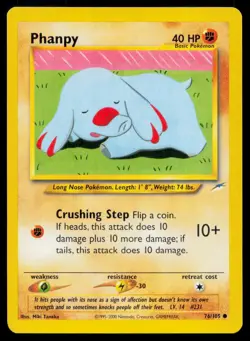 Phanpy 76/105 C Neo Destiny Pokemon Unlimited LP - Image 1