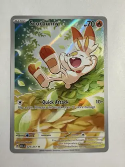 Pokemon TCG Scorbunny Ascended Heros Full Art 225/217 - Image 1