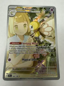 Lillie's Ribombee 164/159 Pokemon TCG S&V Journey Together Illustration Rare - Image 1