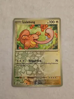 Lickitung Common Reverse Holo Scarlet & Violet 151 Pokemon TCG Card 108/165 - Image 1