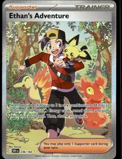 Ethan's Adventure 2025 Destined Rivals Holo Secret Rare FA SAR #236/182 - Image 1