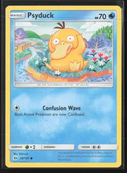 Psyduck 28/149 Common SM Base Set Pokemon Lightly Played - Image 1
