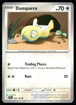 Dunsparce 120/159 Common Journey Together Pokemon Near Mint - Image 1