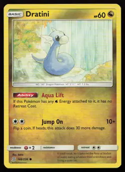 Dratini 148/236 Common Unified Minds Pokemon Lightly Played - Image 1