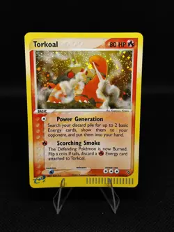 Pokemon Torkoal 12/97 EX Dragon Holo LP - Image 1