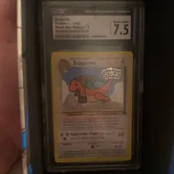 CGC 7.5 Dragonite Pokemon MOVIE PROMO! 05/53 Wotc Promo 1999 Pokemon TCG English - Image 1