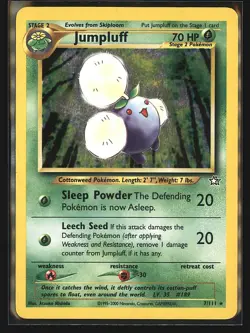 JUMPLUFF 7/111 HOLO RARE UNLIMITED HOLO NEO GENESIS POKEMON HP - Image 1