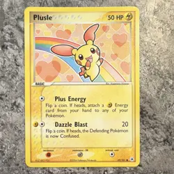 Nintendo Pokemon TCG Plusle 69/101 EX Hidden Legends Common 50 HP English 2004 - Image 1