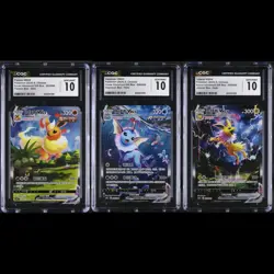 CGC 10 SET - FLAREON VAPOREON JOLTEON - 003 006 009 - CHINESE EEVEE GIFT BOX - Image 1
