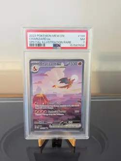 Pokemon TCG Charizard ex 199/165 SV 151 Holo Special Illustration Rare PSA 7 - Image 1