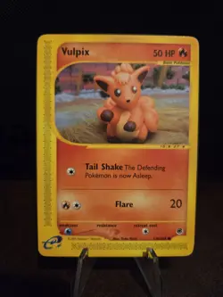 Pokemon TCG Vulpix 136/165 Expedition Base Set 2002 Basic Common Regular 🌟🌟🌟 - Image 1