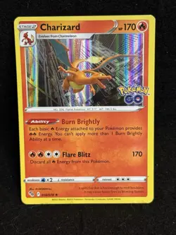 2022 Pokemon TCG Charizard #010/078 Pokemon GO Rare Holo - Image 1