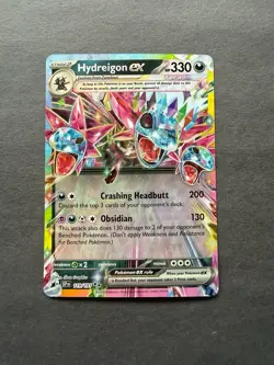 Pokemon Hydreigon ex 119/191 Sv08 Surging Sparks Holo Double Rare EX English - Image 1