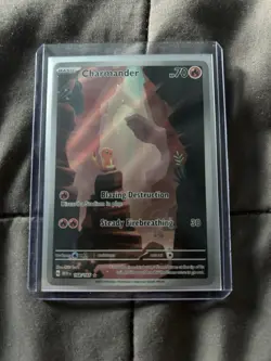 Pokemon TCG Charmander Holo Full Art SV 151 168/165 Illustration Rare 70 HP - Image 1