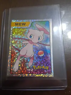 Mew Pokemon Slammer Sticker #Em3 Kanto Peru Edition NM Condition - Image 1