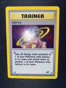 Pokemon - Sabrina (20/132) - HoloFoil Rare!- Gym Challenge NM - Image 1