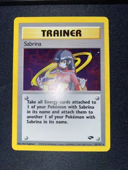 Pokemon - Sabrina (20/132) - HoloFoil Rare!- Gym Challenge NM - Image 2