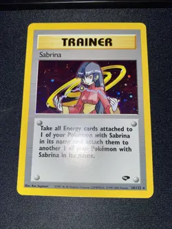 Pokemon - Sabrina (20/132) - HoloFoil Rare!- Gym Challenge NM - Image 3