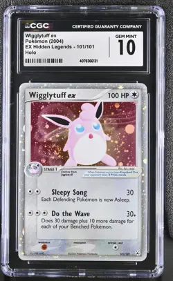 Pokemon Wigglytuff EX EX Hidden Legends 101/101 Holo CGC 10 Gem Mint - Image 1