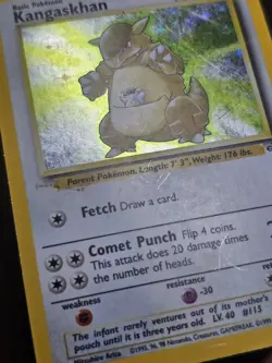 Pokemon TCG Kangaskhan Jungle 5/64 Holo Unlimited Holo Rare MP - Image 2