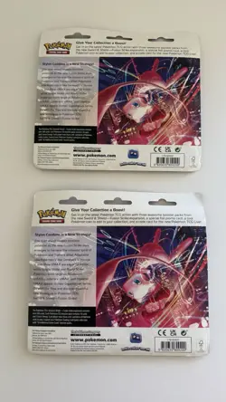 Pokemon Espeon Fusion Strike 3 Pack Blister New SEALED, Set of 2 - Image 2