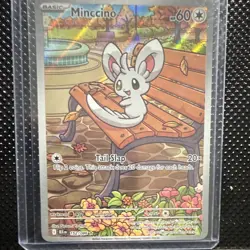 Pokemon TCG Minccino 152/086 Sv: Black Bolt Illustration Rare Holo English - Image 1