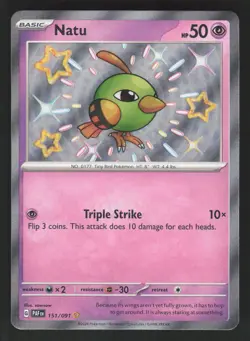 Natu 151/091 Pokemon TCG SV: Paldean Fates VLP - Image 1