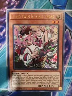 Yugioh Live Twin Ki-sikil Frost LIOV-EN017 1ST ED NM ULTRA - Image 1