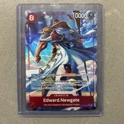 Edward Newgate (SR) ALT ART OP16-003 One Piece TCG The Time Of Battle NM - Image 1