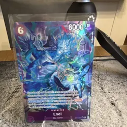 Bandai One Piece Card Game Enel OP15-060 OP-15 SR Foil Alt Art 8000 6 EN - Image 1